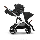 Poussette Gazelle S – Châssis couleur argent avec siège Noir Moon-Cybex-CYB-522004813-CLÉMENT