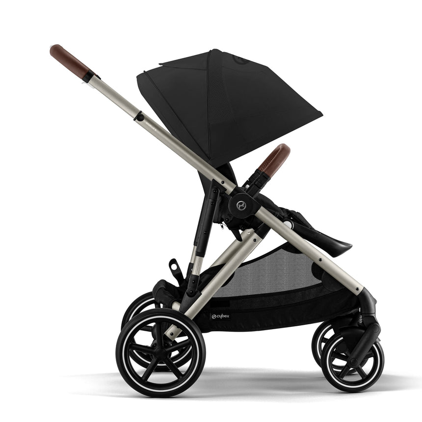 Poussette Gazelle S – Châssis Taupe avec siège Noir Moon-Cybex-CYB-522004955-CLÉMENT