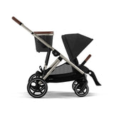 Poussette Gazelle S – Châssis Taupe avec siège Noir Moon-Cybex-CYB-522004955-CLÉMENT