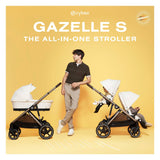 Poussette Gazelle S – Châssis Taupe avec siège Noir Moon-Cybex-CYB-522004955-CLÉMENT