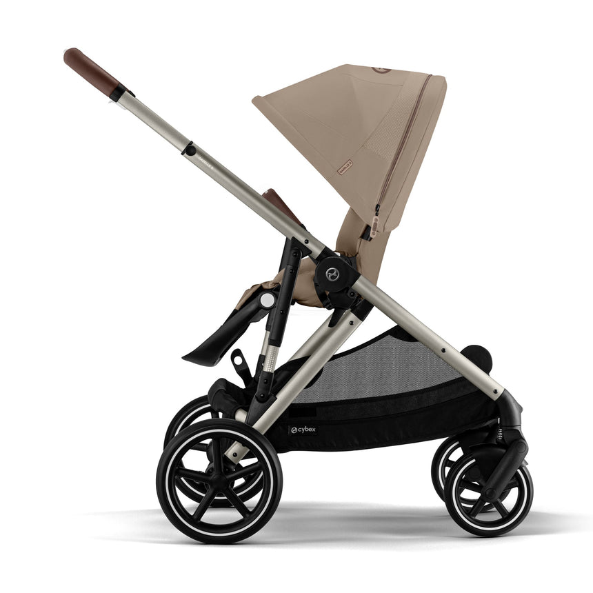 Poussette Gazelle S – Châssis couleur Taupe avec siège Amande/Beige-Cybex-CYB-522005249-CLÉMENT