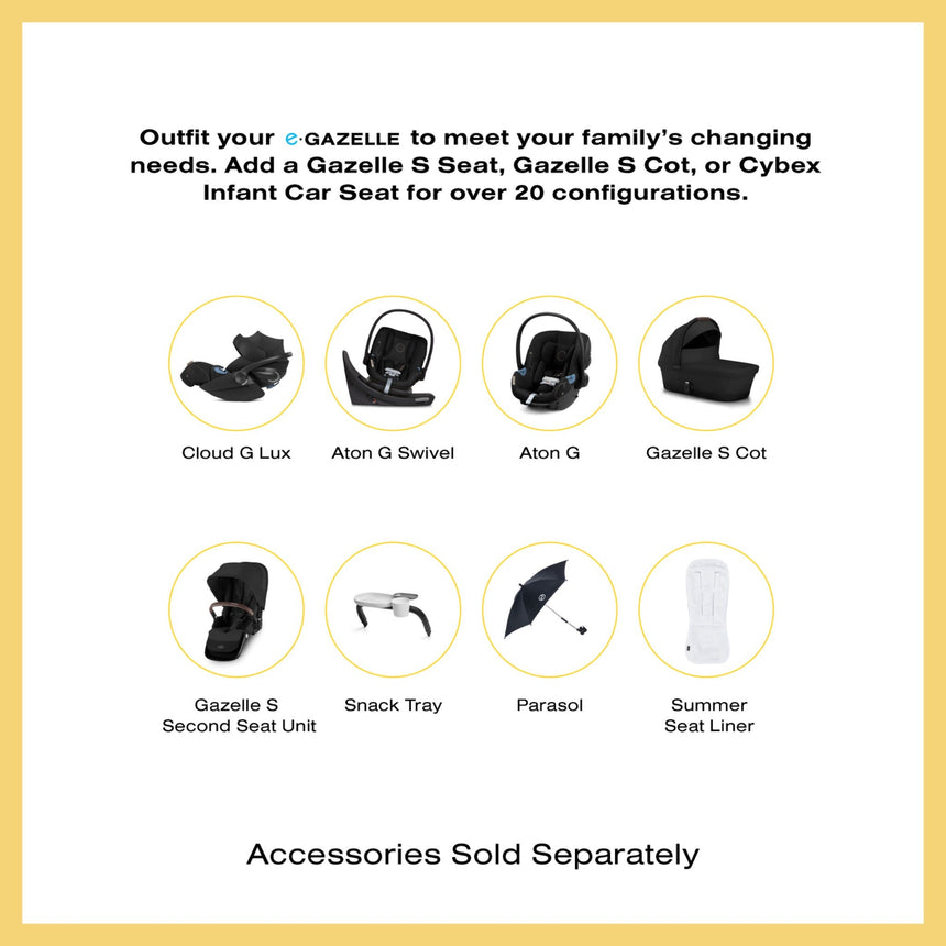 Poussette eGazelle S - Bleu Ocean-Cybex-CYB-524000533-CLÉMENT