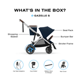 Poussette eGazelle S - Bleu Ocean-Cybex-CYB-524000533-CLÉMENT