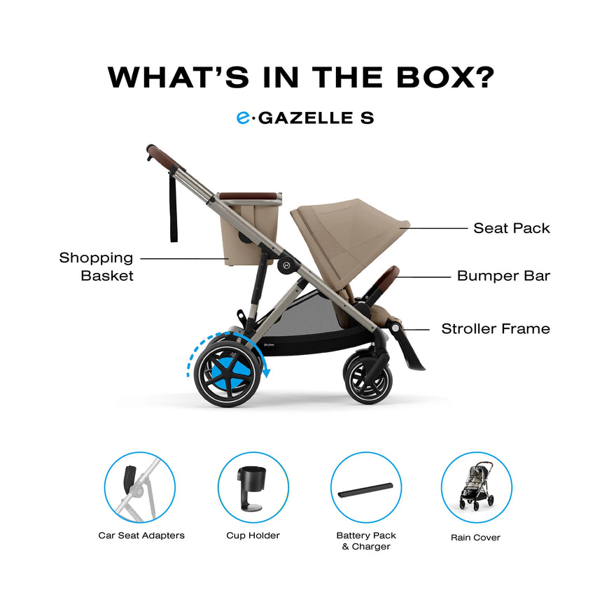 Poussette eGazelle S - Amande-Cybex-CYB-524000551-CLÉMENT