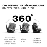 Siège d'Auto Callisto G 360 Rotatif - Stone Grey-Cybex-CYB-524000601-CLÉMENT