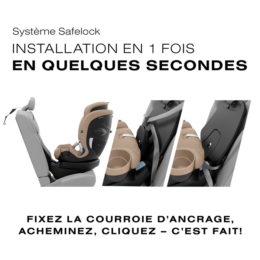 Siège d'Auto Callisto G 360 Rotatif - Almond Beige-Cybex-CYB-524000604-CLÉMENT