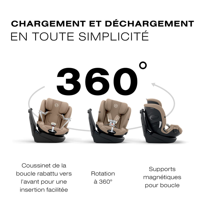 Siège d'Auto Callisto G 360 Rotatif - Almond Beige-Cybex-CYB-524000604-CLÉMENT
