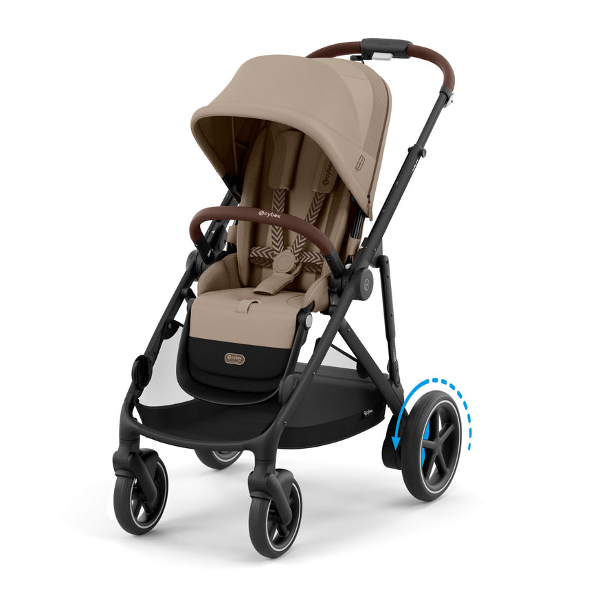 Poussette eGazelle S - Noir / Amande-Cybex-CYB-524001219-CLÉMENT