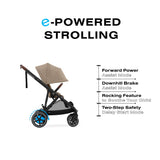 Poussette eGazelle S - Noir / Amande-Cybex-CYB-524001219-CLÉMENT
