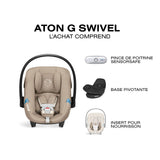 Siège Auto Rotatif Aton G Swivel - Noir-Cybex-CYB-524002643-CLÉMENT