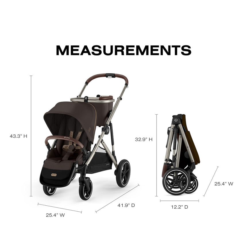 Poussette Gazelle S - Taupe/Brun Chocolat-Cybex-CYB-525000135-CLÉMENT