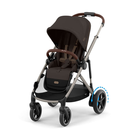 Poussette Egazelle S - Taupe/Brun Chocolat-Cybex-CYB-525000179-CLÉMENT