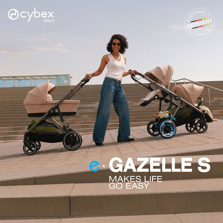 Poussette Egazelle S - Taupe/Brun Chocolat-Cybex-CYB-525000179-CLÉMENT