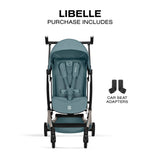 Poussette de voyage ultra légère LIBELLE - Bleu-Cybex-CYB-526000957-CLÉMENT
