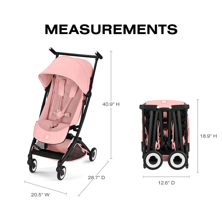 Poussette de voyage ultra légère LIBELLE - Rose-Cybex-CYB-526000969-CLÉMENT