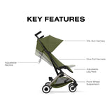 Poussette de voyage ultra légère LIBELLE - Vert-Cybex-CYB-526000981-CLÉMENT