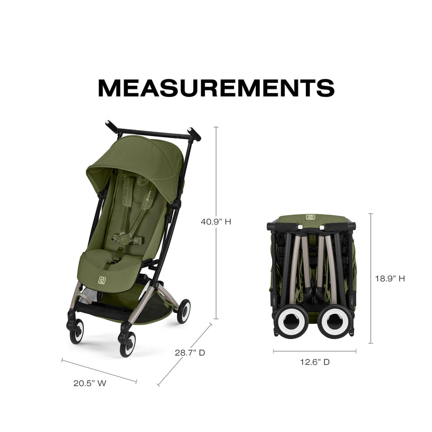 Poussette de voyage ultra légère LIBELLE - Vert-Cybex-CYB-526000981-CLÉMENT
