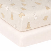 Drap Contour (2) pour Lit de Bébé - Lapins-Simmons-JAS-24110-CLÉMENT
