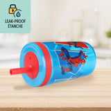Gobelet avec Paille Spiderman-Danawares-DAW-24326-CLÉMENT