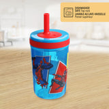 Gobelet avec Paille Spiderman-Danawares-DAW-24326-CLÉMENT