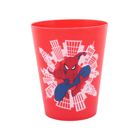 Ensemble Verre en plastique Spiderman (4)-Danawares-DAW-24409-CLÉMENT
