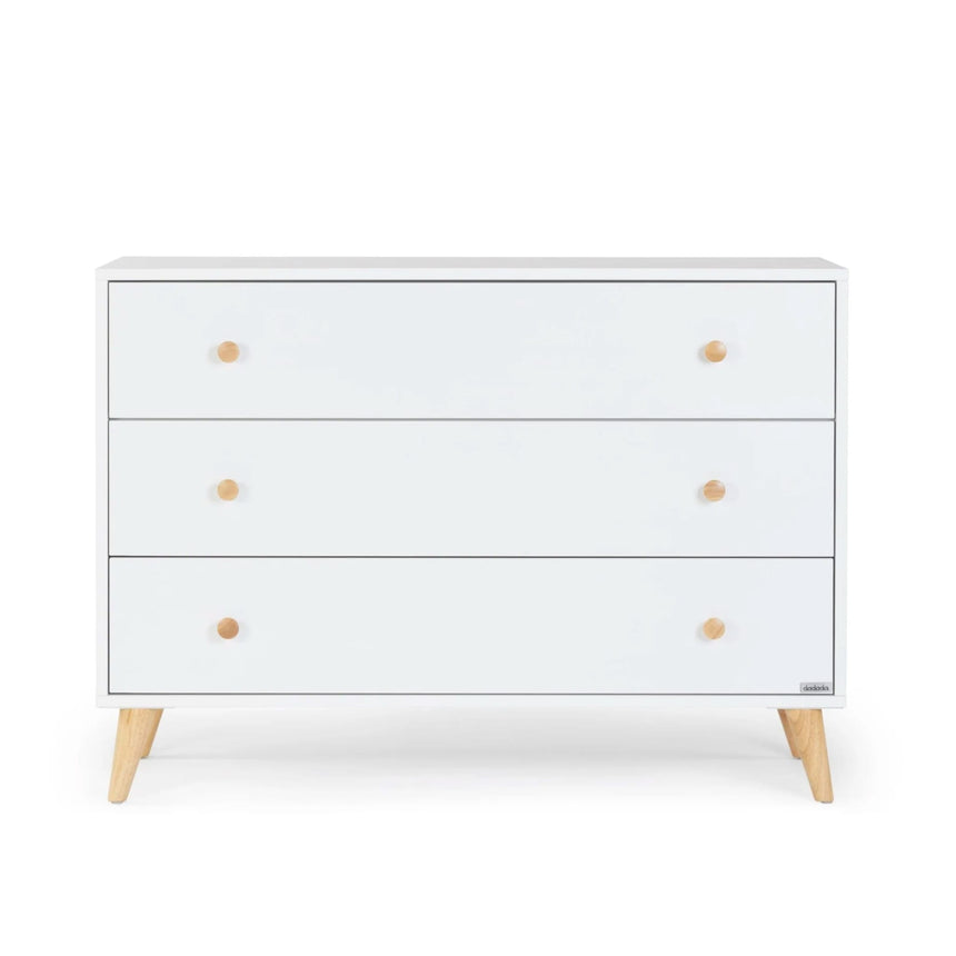 Commode 3 Tiroirs Austin - Blanc / Naturel-Dadada Baby-DDD-43031-CLÉMENT