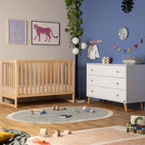 Commode 3 Tiroirs Austin - Blanc / Naturel-Dadada Baby-DDD-43031-CLÉMENT