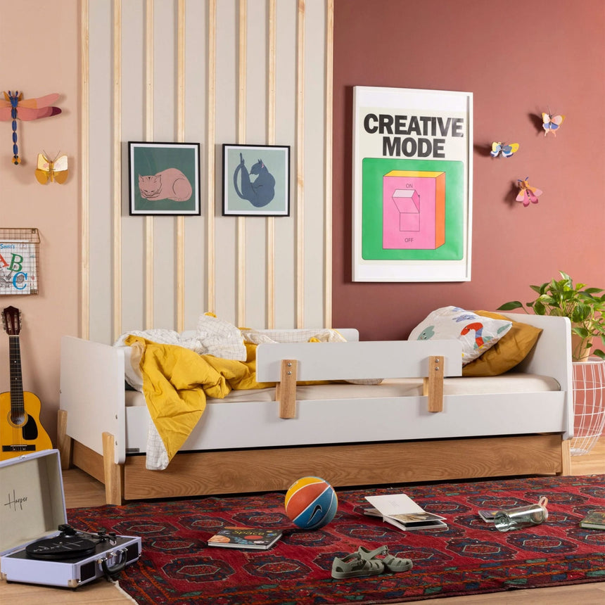 Lit Simple Fun - Blanc/Naturel (2 Boîtes)-Dadada Baby-DDD-90131-CLÉMENT