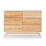 Commode 6 tiroirs Merry - Blanc/Naturel-Dadada Baby-DDD-409231-CLÉMENT