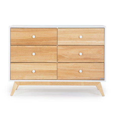 Commode 6 tiroirs Merry - Blanc/Naturel-Dadada Baby-DDD-409231-CLÉMENT