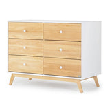 Commode 6 tiroirs Merry - Blanc/Naturel-Dadada Baby-DDD-409231-CLÉMENT