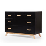 Commode 5 tiroirs Soho - Noir / Naturel-Dadada Baby-DDD-413251-CLÉMENT