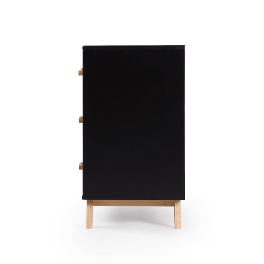 Commode 5 tiroirs Soho - Noir / Naturel-Dadada Baby-DDD-413251-CLÉMENT