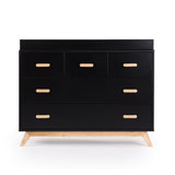 Commode 5 tiroirs Soho - Noir / Naturel-Dadada Baby-DDD-413251-CLÉMENT