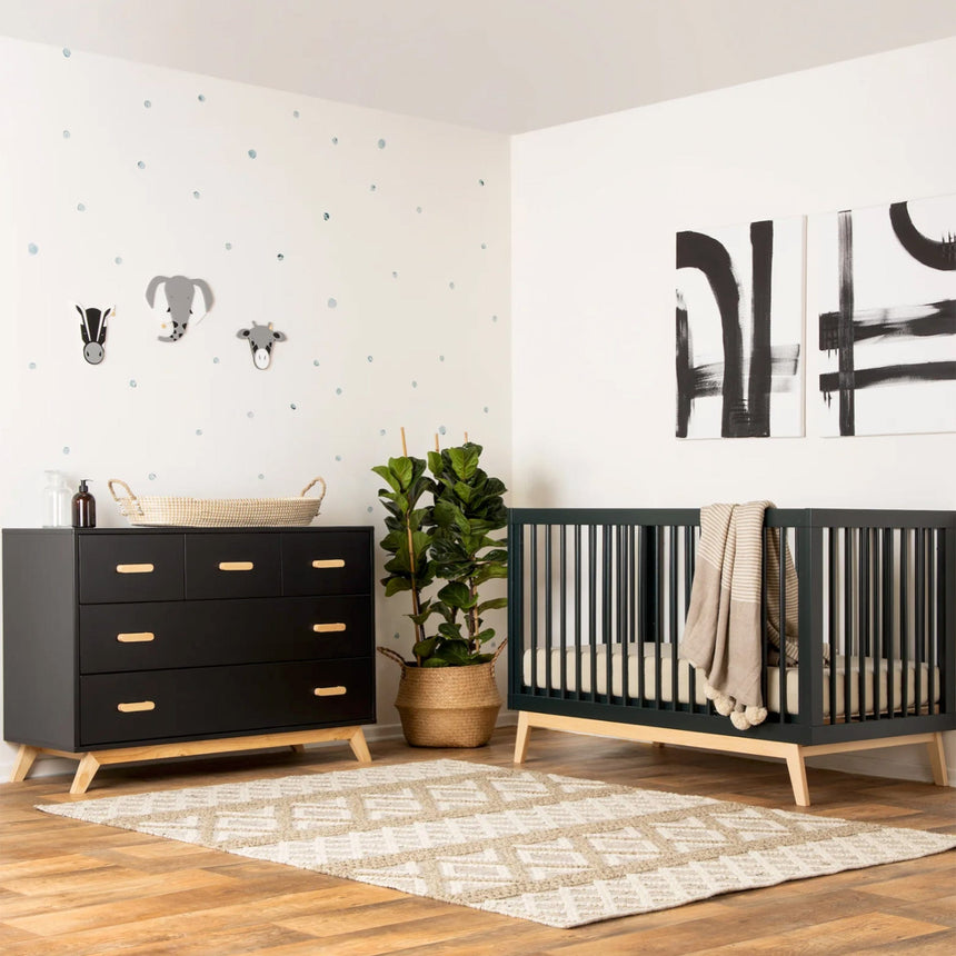 Commode 5 tiroirs Soho - Noir / Naturel-Dadada Baby-DDD-413251-CLÉMENT
