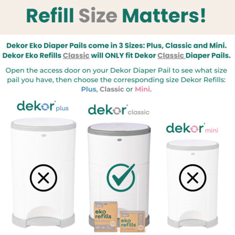 Recharges (2) pour Poubelle à Couches Dekor Eko Classic-Dekor-DEK-2-23300-CLÉMENT