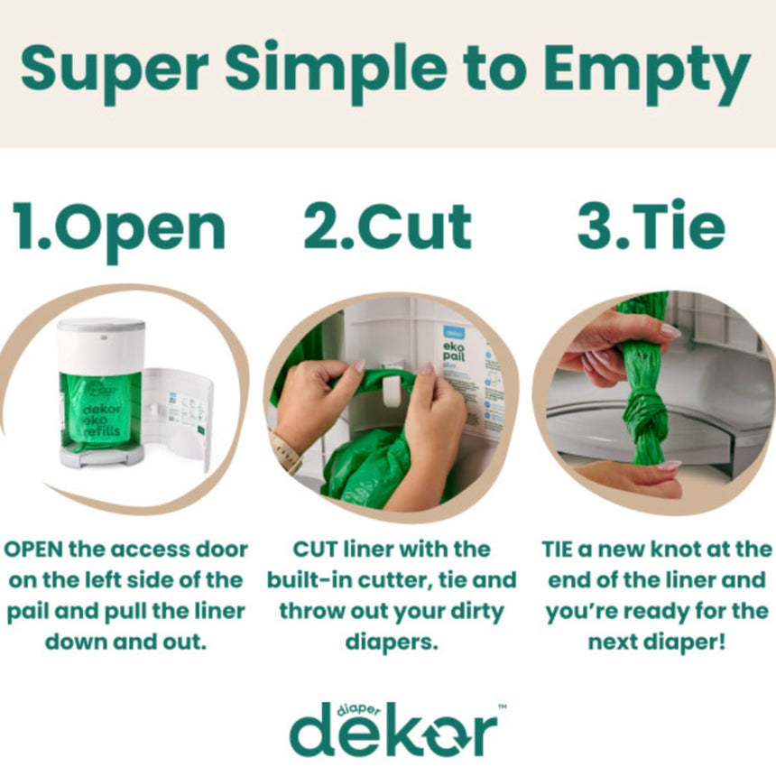 Recharges (2) pour Poubelle à Couches Dekor Eko Classic-Dekor-DEK-2-23300-CLÉMENT