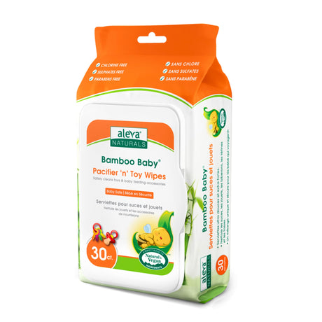Serviettes Lingettes (30) Bambou Suces/Jouets-Aleva Naturals-DGL-37948-CLÉMENT