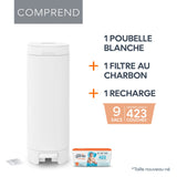 Poubelle À Couches Deluxe Blanche-Diaper Genie-DIG-I000877-CLÉMENT