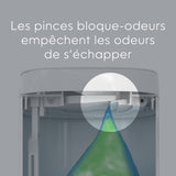 Poubelle À Couches Deluxe Blanche-Diaper Genie-DIG-I000877-CLÉMENT