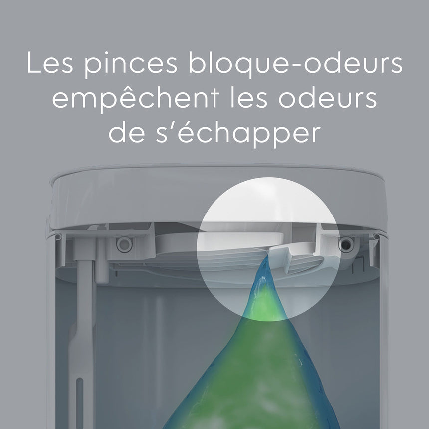 Poubelle À Couches Deluxe Blanche-Diaper Genie-DIG-I000877-CLÉMENT