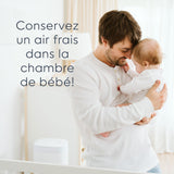 Poubelle À Couches Deluxe Blanche-Diaper Genie-DIG-I000877-CLÉMENT