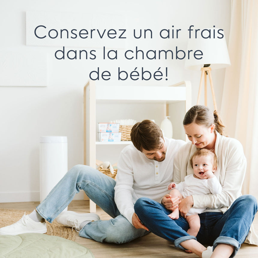 Poubelle À Couches Deluxe Blanche-Diaper Genie-DIG-I000877-CLÉMENT