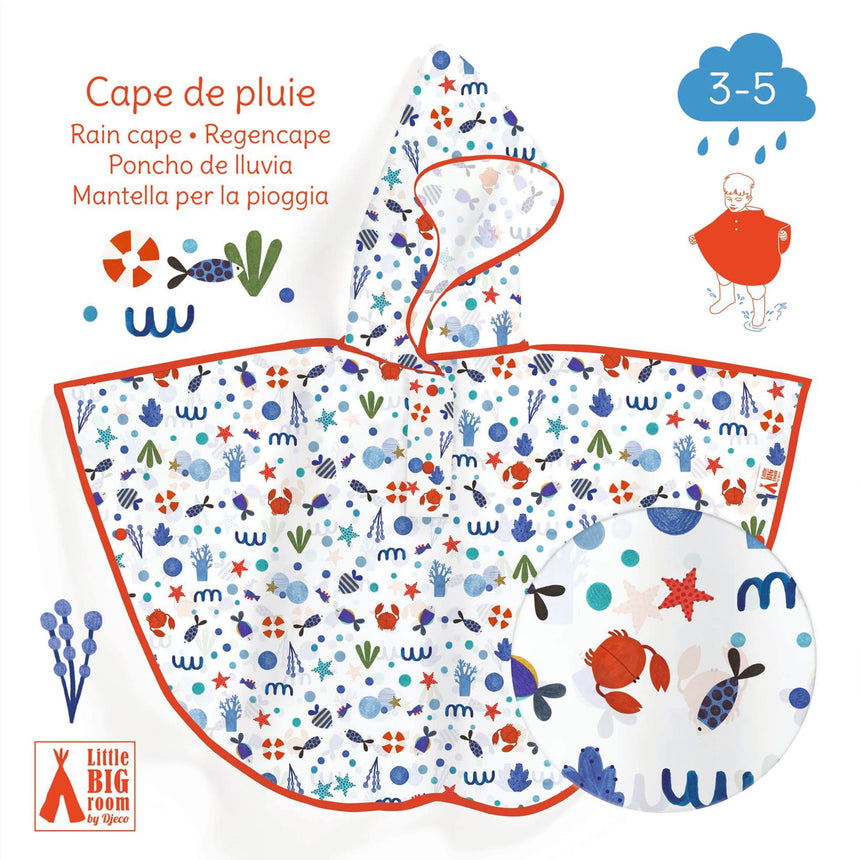 Cape de pluie 3-5 ans - Océan-Djeco-DJE-DD04672-CLÉMENT