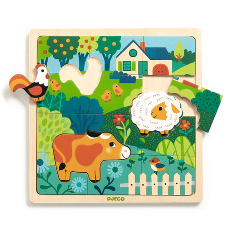 Casse-Tête en Bois - Ferme-Djeco-DJE-DJ01825-CLÉMENT