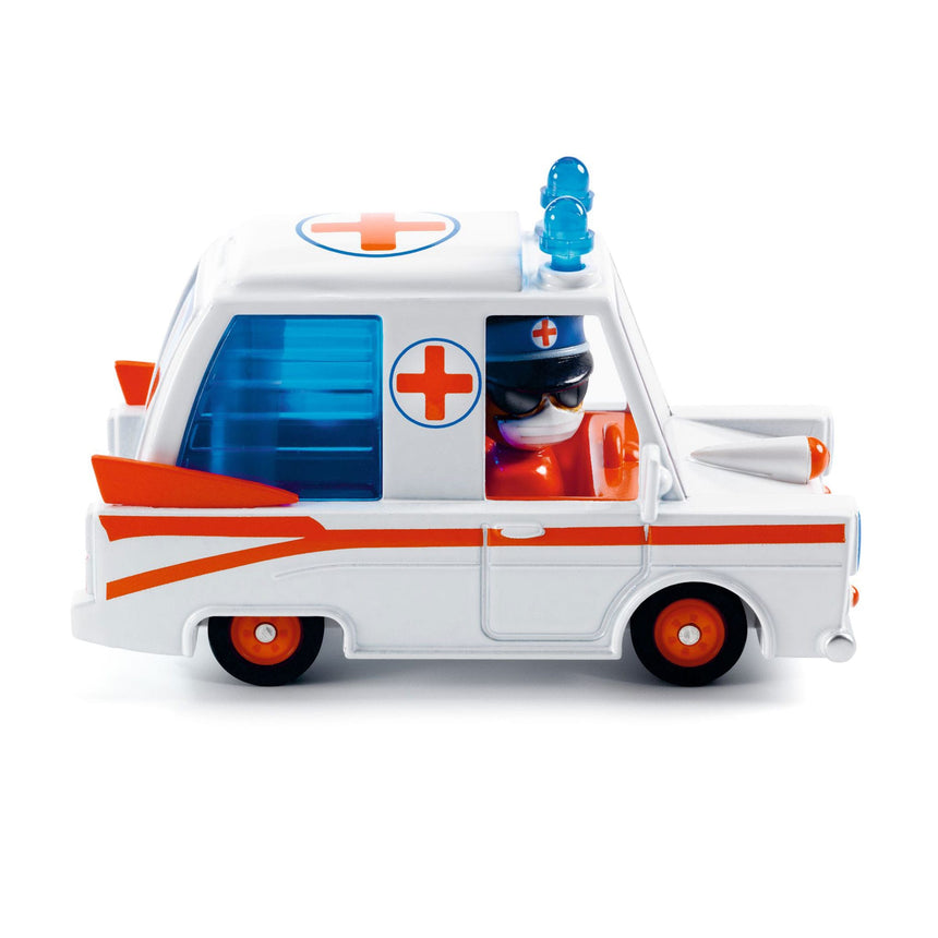 Crazy Motors Hurry Ambulance-Djeco-DJE-DJ05468-CLÉMENT