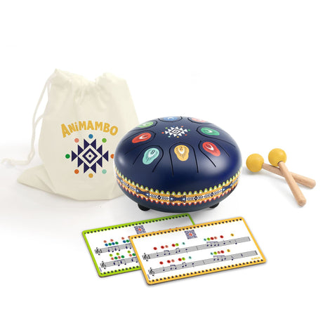 Animambo - Tambour Bleu - 8 Notes-Djeco-DJE-DJ06035-CLÉMENT