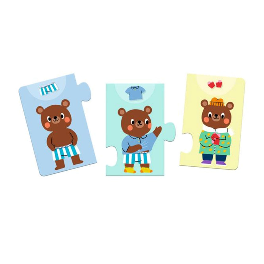 Casse-tête Nounours S'habille 10 Pièces-Djeco-DJE-DJ08274-CLÉMENT