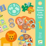 5 jeux - Animaux De La Savane-Djeco-DJE-DJ08276-CLÉMENT