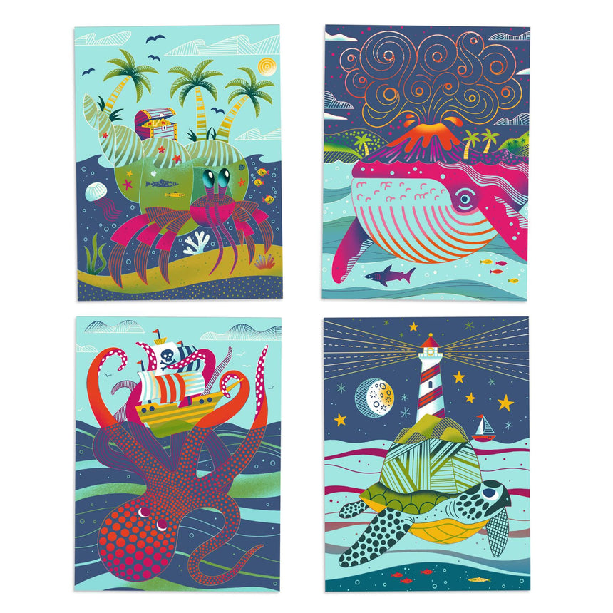Cartes à gratter - Dessus-Dessous-Djeco-DJE-DJ09714-CLÉMENT
